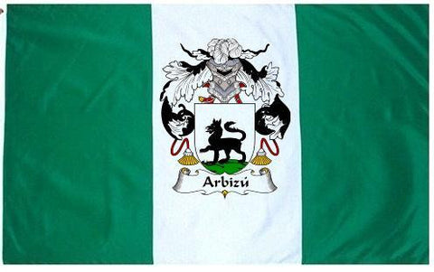 Arbizu family crest coat of arms flag