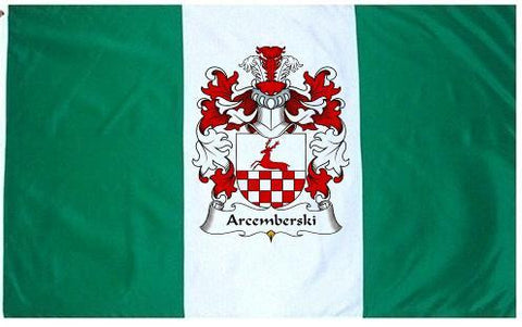 Arcemberski family crest coat of arms flag