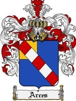 Arces coat of arms family crest download