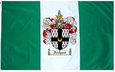 Archard family crest coat of arms flag