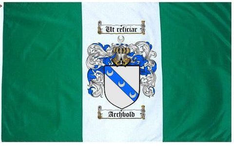 Archbold family crest coat of arms flag