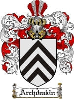 Archdeakin Family Crest / Coat of Arms JPG or PDF Download