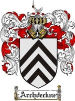 Archdeckne coat of arms family crest download
