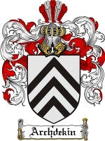 Archdekin Family Crest / Coat of Arms JPG or PDF Download