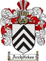 Archdicken Family Crest / Coat of Arms JPG or PDF Download