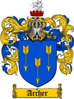 Archer Family Crest / Coat of Arms JPG or PDF Download