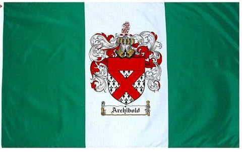 Archibold family crest coat of arms flag