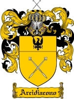Arcidiacono coat of arms family crest download