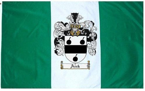 Arck family crest coat of arms flag