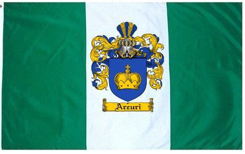 Arcuri family crest coat of arms flag
