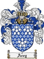 Arcy coat of arms family crest download