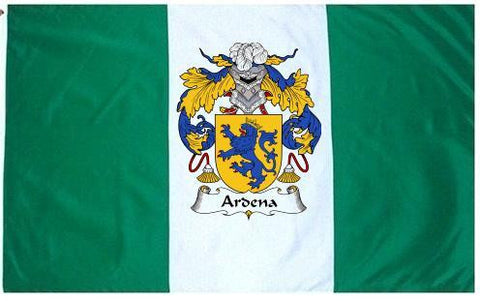 Ardena family crest coat of arms flag