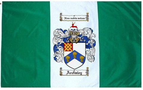 Ardisley family crest coat of arms flag