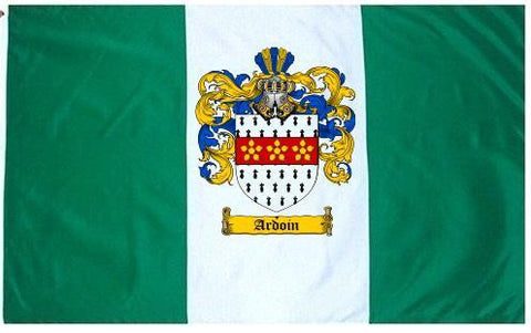 Ardoin family crest coat of arms flag
