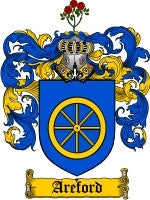 Areford coat of arms family crest download