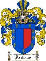 Arellano Family Crest / Coat of Arms JPG or PDF Download