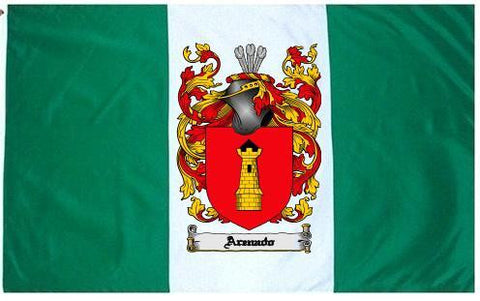 Arenado family crest coat of arms flag