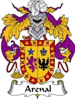 Arenal coat of arms family crest download