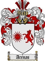 Arenas Family Crest / Coat of Arms JPG or PDF Download