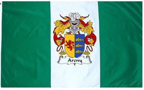 Areny family crest coat of arms flag