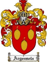 Argensola coat of arms family crest download