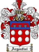 Argentini coat of arms family crest download