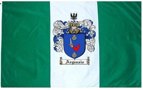 Argenzio family crest coat of arms flag