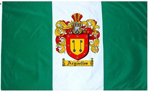 Arguelles family crest coat of arms flag