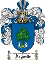 Arguello Family Crest / Coat of Arms JPG or PDF Download