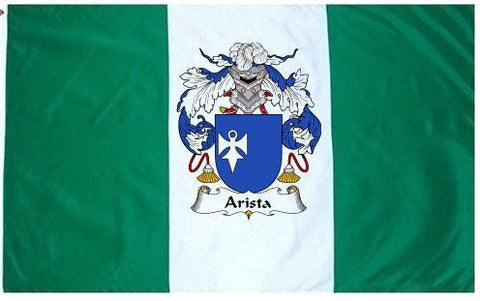 Arista family crest coat of arms flag