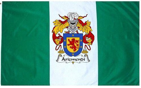 Arizmendi family crest coat of arms flag