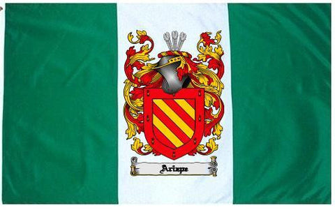 Arizpe family crest coat of arms flag