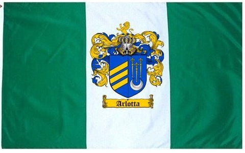 Arlotta family crest coat of arms flag