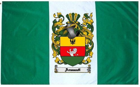 Armandi family crest coat of arms flag