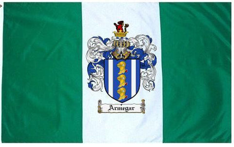 Armegar family crest coat of arms flag