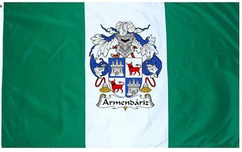 Armendariz family crest coat of arms flag