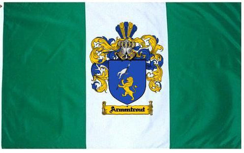 Armentrout family crest coat of arms flag