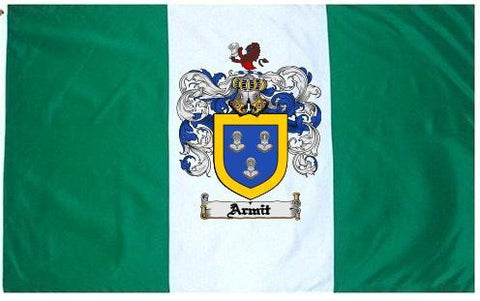 Armit family crest coat of arms flag