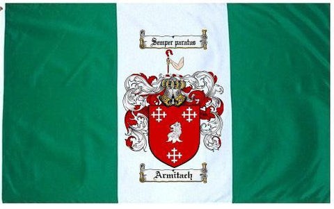 Armitach family crest coat of arms flag