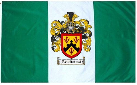 Armitstead family crest coat of arms flag