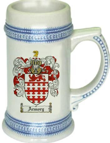 Armory family crest stein coat of arms tankard mug