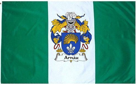 Arnau family crest coat of arms flag