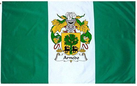 Arnedo family crest coat of arms flag