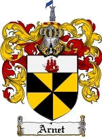 Arnet Family Crest / Coat of Arms JPG or PDF Download