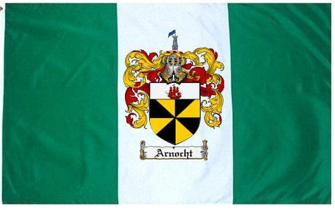 Arnocht family crest coat of arms flag