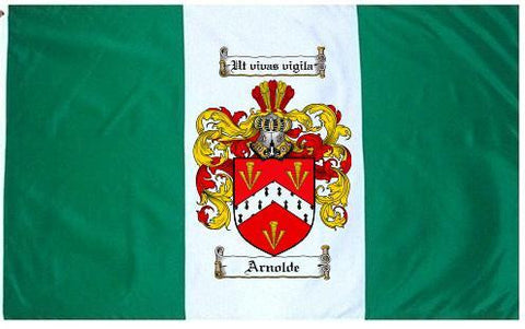 Arnolde family crest coat of arms flag