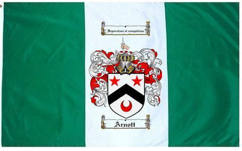 Arnott family crest coat of arms flag
