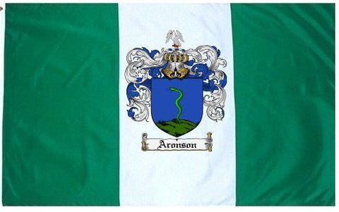 Aronson family crest coat of arms flag