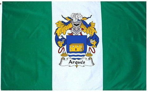 Arques family crest coat of arms flag