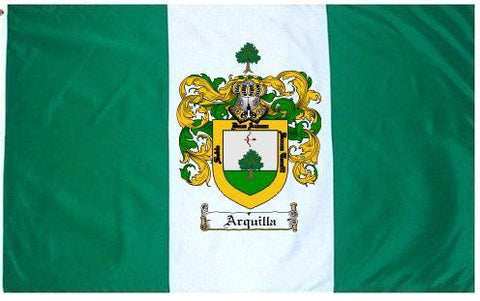 Arquilla family crest coat of arms flag
